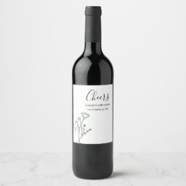 Etiqueta Para Botella De Vino Sabor de la etiqueta del vino boda