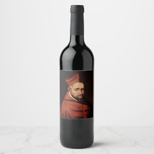 Etiqueta Para Botella De Vino Saint Robert Bellarmin