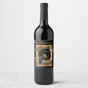 ETIQUETA PARA BOTELLA DE VINO SALCHICHA