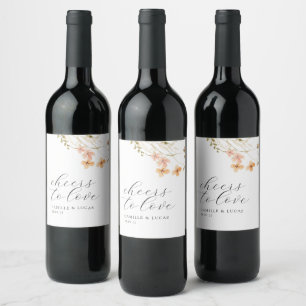 Etiqueta Para Botella De Vino Saludos Florales Para Amar La Etiqueta De Vino Bod