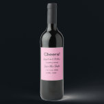 Etiqueta Para Botella De Vino Saludos guarda la fecha simple minimal moderno ele<br><div class="desc">diseño</div>