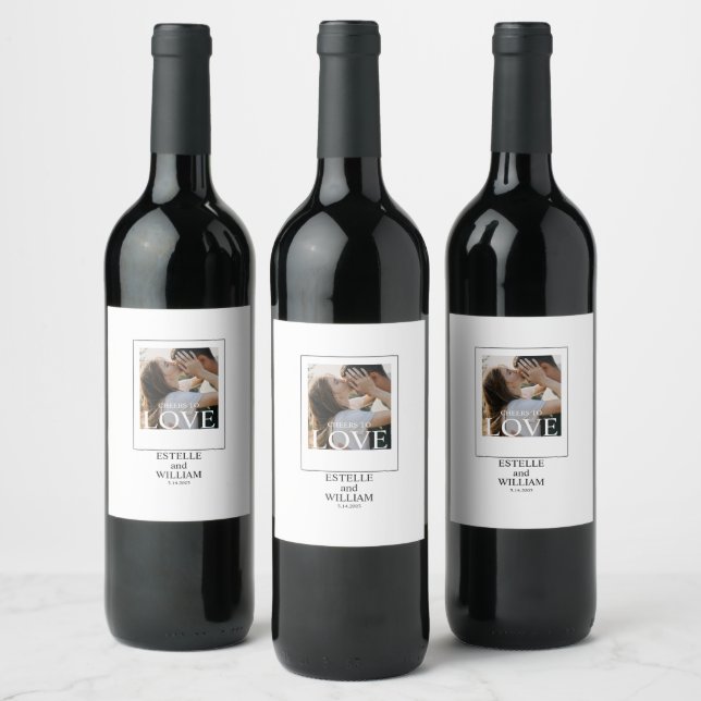 Etiqueta Para Botella De Vino Saludos Personalizados Para Amar (Botellas)