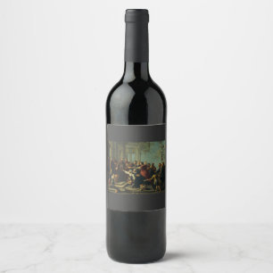 Etiqueta Para Botella De Vino San Antonio de Padua por Willem van Herp