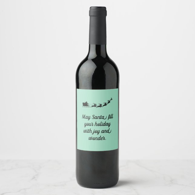 Etiqueta Para Botella De Vino Santa  (Anverso)