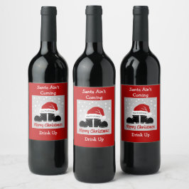 Etiqueta Para Botella De Vino Santa Ain no viene a tomar una etiqueta de vino