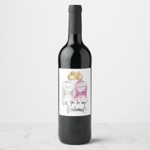 Etiqueta Para Botella De Vino ¿Sea mi…? Etiqueta del vino de la criada del bo
