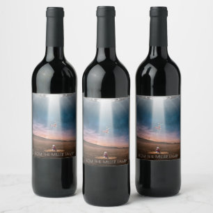 Etiqueta Para Botella De Vino Secuencia de triciclo