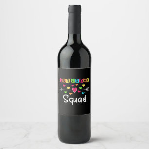 Etiqueta Para Botella De Vino Segundo curso del equipo de la Escuela de Camisas