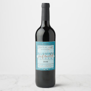 Etiqueta Para Botella De Vino Sello casero personalizado hecho a mano
