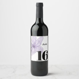Etiqueta Para Botella De Vino Sello de personalizado elegante, etiqueta de mesa 
