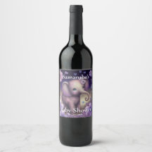 Sello de vino de baño dulce Elefante púrpura Bebé