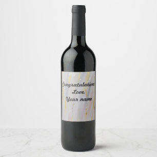 Etiqueta Para Botella De Vino Sello de vino elegante personalizado