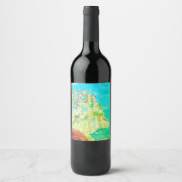 Etiqueta Para Botella De Vino Sello vitivinícola de la Costa Amalfitana de Itali