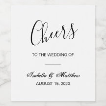 Sencillo y elegante boda blanco y negro