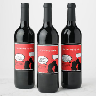 Etiqueta Para Botella De Vino Send Flirty Vibes with Custom Wine Labels!