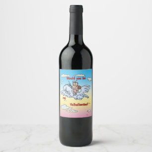 Etiqueta Para Botella De Vino Serías mi Valhallentine