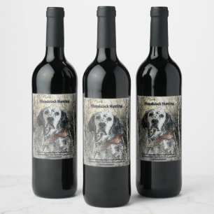 Etiqueta Para Botella De Vino Setter Inglés 