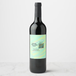 Etiqueta Para Botella De Vino Simple código qr minimal agregar logo escanear cód