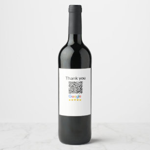Etiqueta Para Botella De Vino Simple código qr minimalista agregar logo escanear