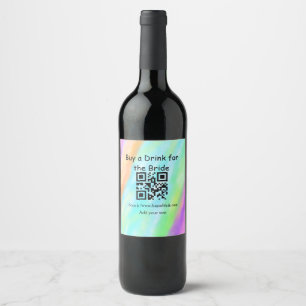 Etiqueta Para Botella De Vino Simple minimal bachelorette buy a bride drink barc