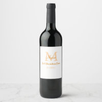 simple mínimo mejor Abuela jamás naranja monograma