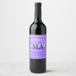 Etiqueta Para Botella De Vino Simple monograma añade tu nombre letra hombre mini