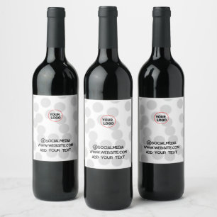Etiqueta Para Botella De Vino simple personalizado mínimo añadir su dirección de