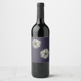 Etiqueta Para Botella De Vino Simply Daisies