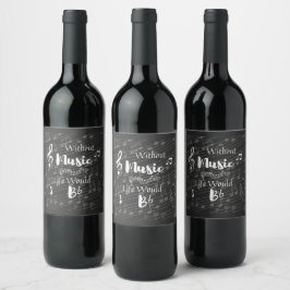 Etiqueta Para Botella De Vino Sin vida musical, Bb Wine Labs