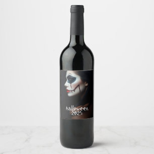 Etiqueta Para Botella De Vino Sinister - Etiqueta de vino de Halloween por STUDI