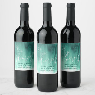 Etiqueta Para Botella De Vino Sip Sip hooray boda selva