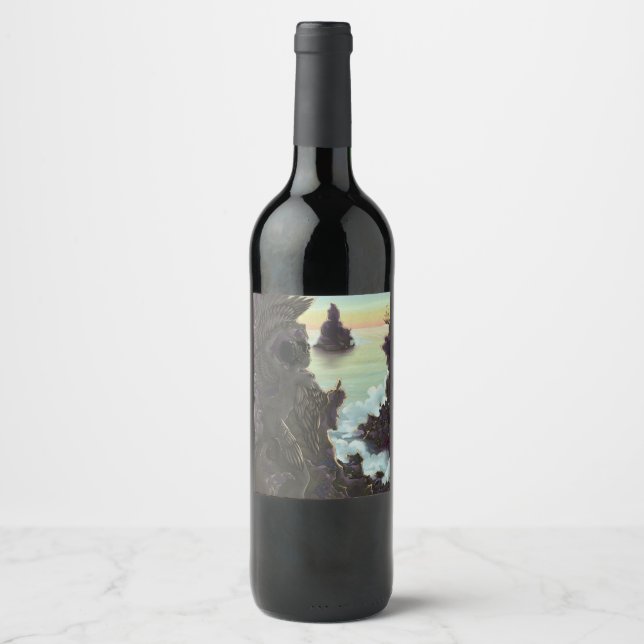 Etiqueta Para Botella De Vino Siren Stones (Anverso)
