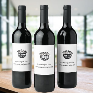 Etiqueta Para Botella De Vino Sitio web corporativo con logotipo de negocios de 