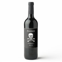 Skull Crossbone Hemlock Estates Funny Hogar Vino