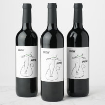 Slinky Black Cat Meow Meow Personalizado Textos Oj