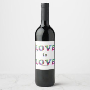 Etiqueta Para Botella De Vino SlipperyJoe el amor es el amor por el derretimient