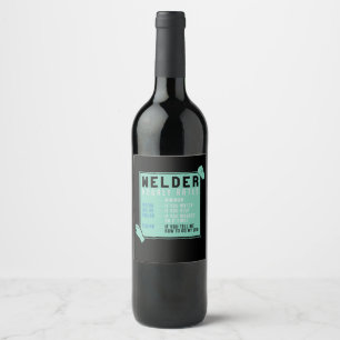 Etiqueta Para Botella De Vino Soldadura - Tarifas por hora de soldadura