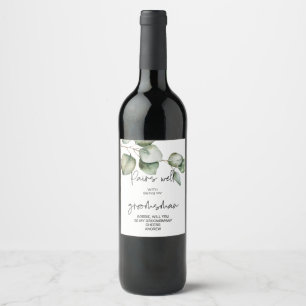 Etiqueta Para Botella De Vino Solicitud de Padrino de Boda ¿Serás mi Padrino de 