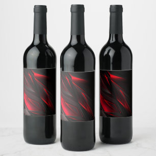 Etiqueta Para Botella De Vino Sorprendente rojo al punto Resumen de diseño