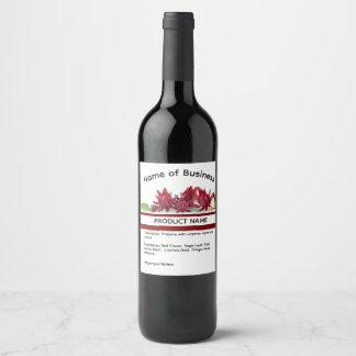 Etiqueta Para Botella De Vino Sorrel & Ginger Label