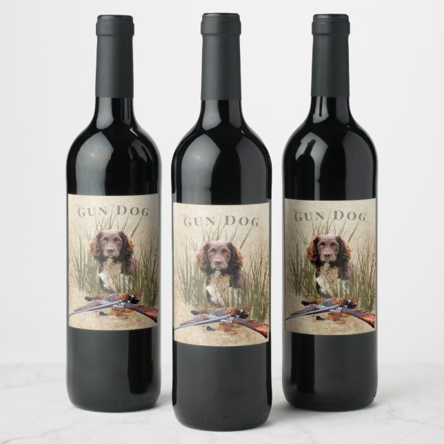 Etiqueta Para Botella De Vino Sprocker Spaniel (Botellas)