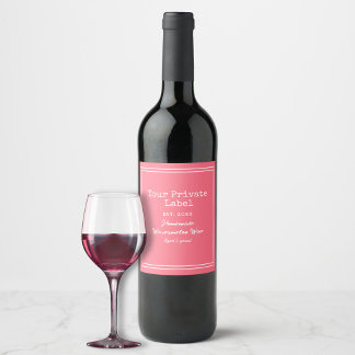 Etiqueta Para Botella De Vino  Su Vino de Sandía Casero con Etiqueta Privada 