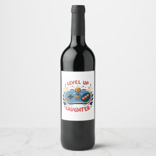 Etiqueta Para Botella De Vino subir el nivel de risa