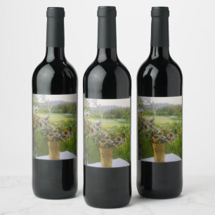 Etiqueta Para Botella De Vino Sueño de una noche de verano - Hälsingland - Sueci