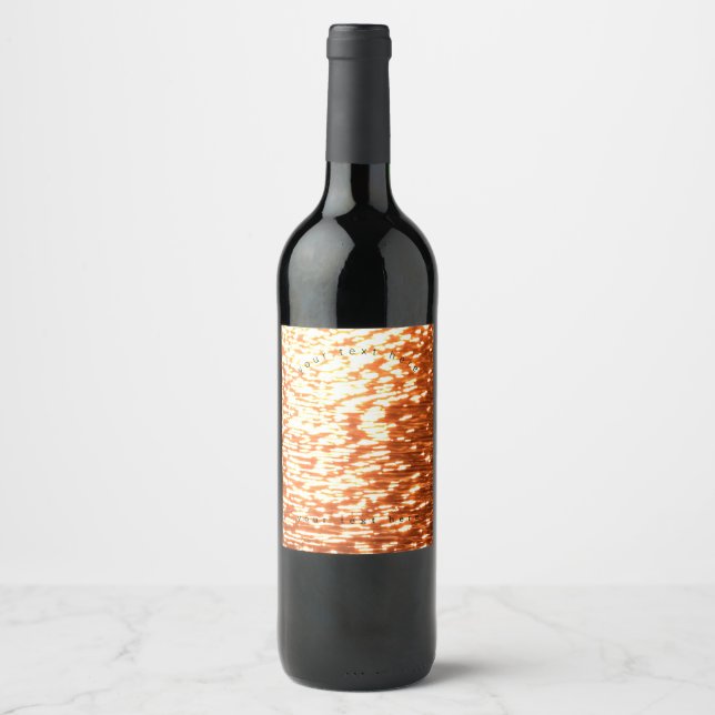 Etiqueta Para Botella De Vino Sunset (Anverso)