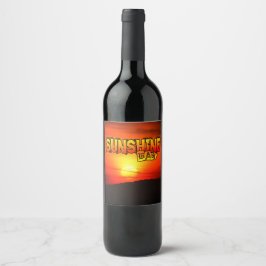 Etiqueta Para Botella De Vino Sunshine Baby