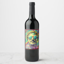 ETIQUETA PARA BOTELLA DE VINO SURREAL