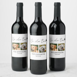 Etiqueta Para Botella De Vino También hacemos bodas de mascotas personalizadas