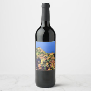 Etiqueta Para Botella De Vino TAORMINA - Sicilia -