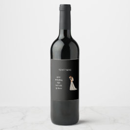 Etiqueta Para Botella De Vino Tarjeta plana de fecha de salvado